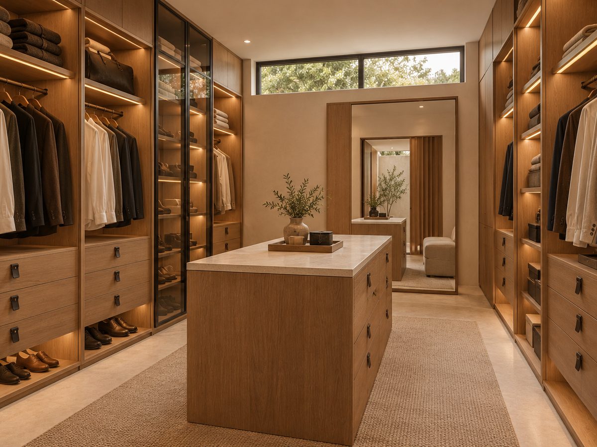Closet y vestidor de carpintería a medida